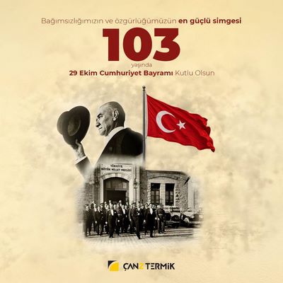 Çan 2. Termik Cumhuriyet Bayramı Kutlama Mesajı.